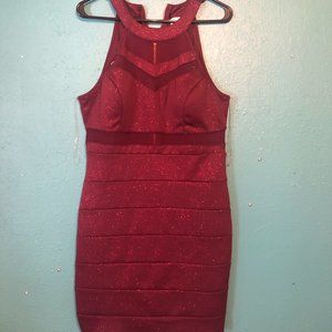 Emerald Sundae Purple Glitter Bodycon Dress